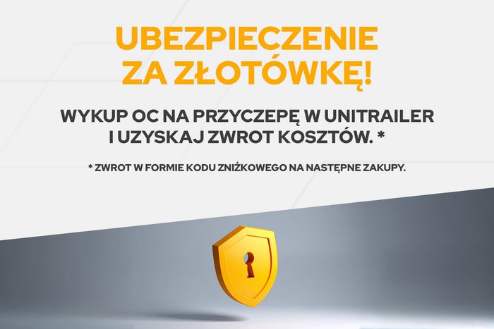 Przyczepka lekka 264x125 UNITRAILER GARDEN 264 KIPP z burtami siatkowymi, stelażem H-800 i pokrowcem niebieskim