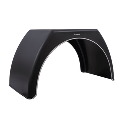 Błotnik bliźniak do przyczepy 15-16" DOMAR DK3120 nadkole płaskie 1000/510mm z białą obwódką