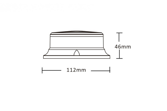 Lampa ostrzegawcza KAMAR PICO ALR0056 LED lampa błyskowa 3 tryby