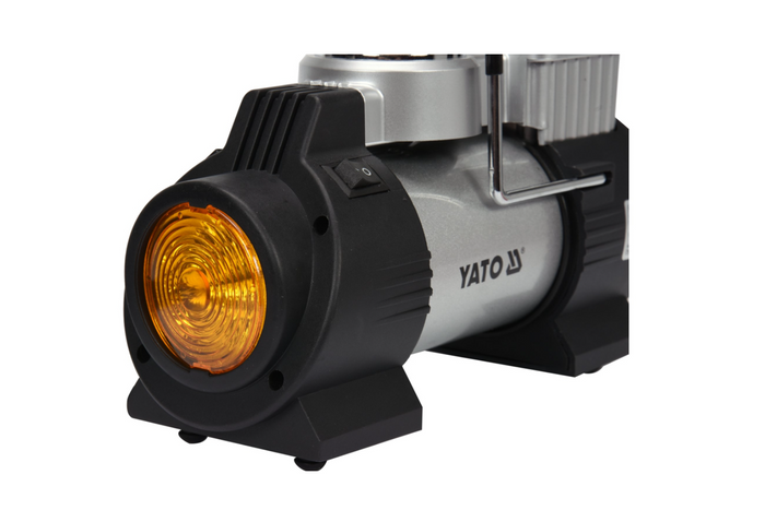 Kompresor samochodowy YATO YT-73460 z lampą LED 12V 180W