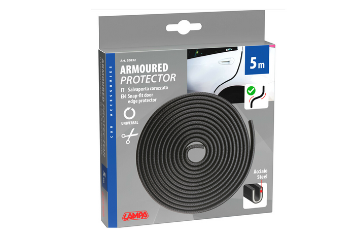 Osłona krawędzi drzwi LAMPA Armoured Protector listwa ochronna 5m Black