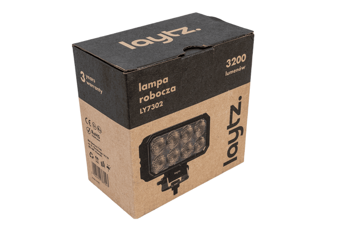 Lampa robocza LED reflektor LAYTZ LY7302 32xLED 3200lm prostokątna