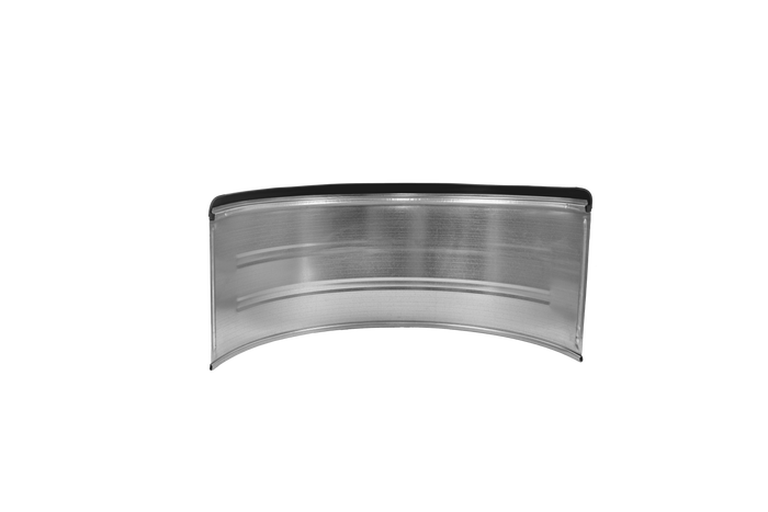 Błotnik bliźniak do przyczepy 15-16" DOMAR DK7115 nadkole 880/400mm metalowy z gumową krawędzią