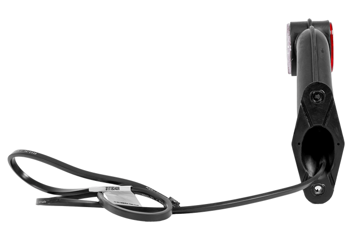 Lampy obrysowe ASPÖCK SUPERPOINT II lewa+prawa na gumowym wysięgniku z bocznym przewodem
