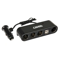 Rozgałęziacz gniazda zapalniczki LAMPA Multi-Socket 4x 12/24V + 2x USB