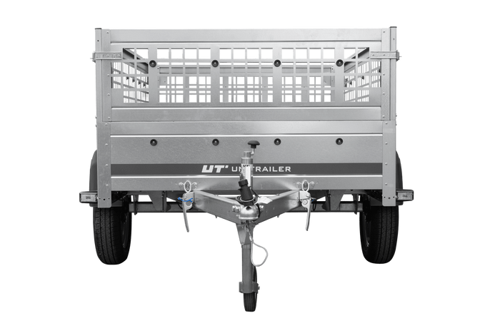 Przyczepka jednoosiowa 200x125 UNITRAILER GARDEN 201 KIPP z burtami siatkowymi