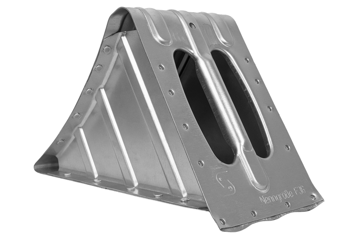 Klin pod koła KNOTT G36 h: 150mm metalowy