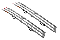 Najazdy składane UNITRAILER ALR002 rampy najazdowe aluminiowe do przyczepy lawety 221cm 680kg z pasem komplet 2szt