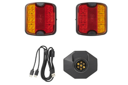 Lampy tylne ProPlus LED 7-PIN 4 funkcje lewa+prawa, na magnes, bluetooth