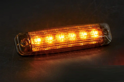 Lampa obrysowa FRISTOM FT-079 LED DARK pomarańczowa uniwersalna