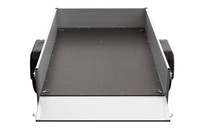 Przyczepka na resorach z burtami aluminiowymi 200x125 Unitrailer Garden 201/R KIPP ALU